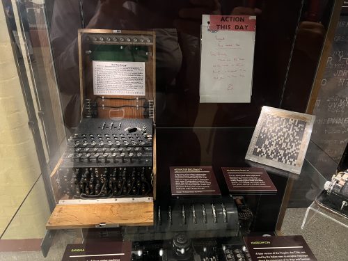 Eine in Bletchley Park ausgestellte Enigma